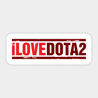 i Love Dota 2 Design Sticker